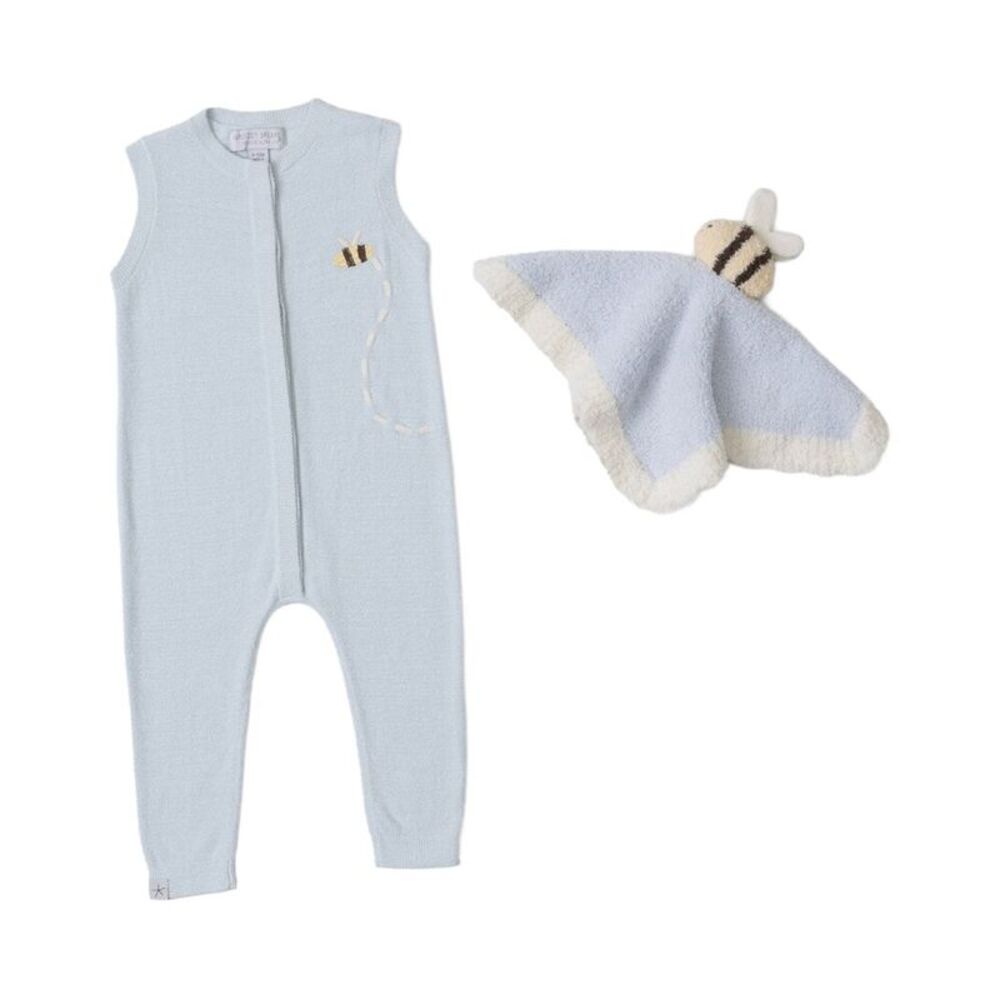 Barefoot Dreams  Baby Bee Onesie Set, Blue